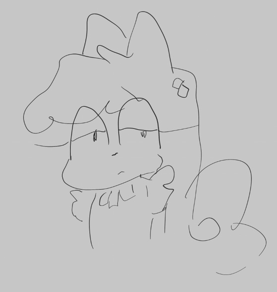 angel drawn with right hand ∙ @goomyloid